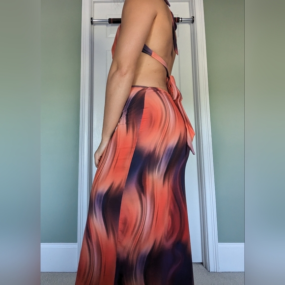 Shein Purple and Orange Sundress - Picture 2 of 6